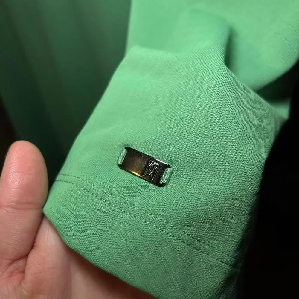 Nike Men Tiger Woods Collection XL Golf Polo Shirt Short Sleeve Dri-Fit Green